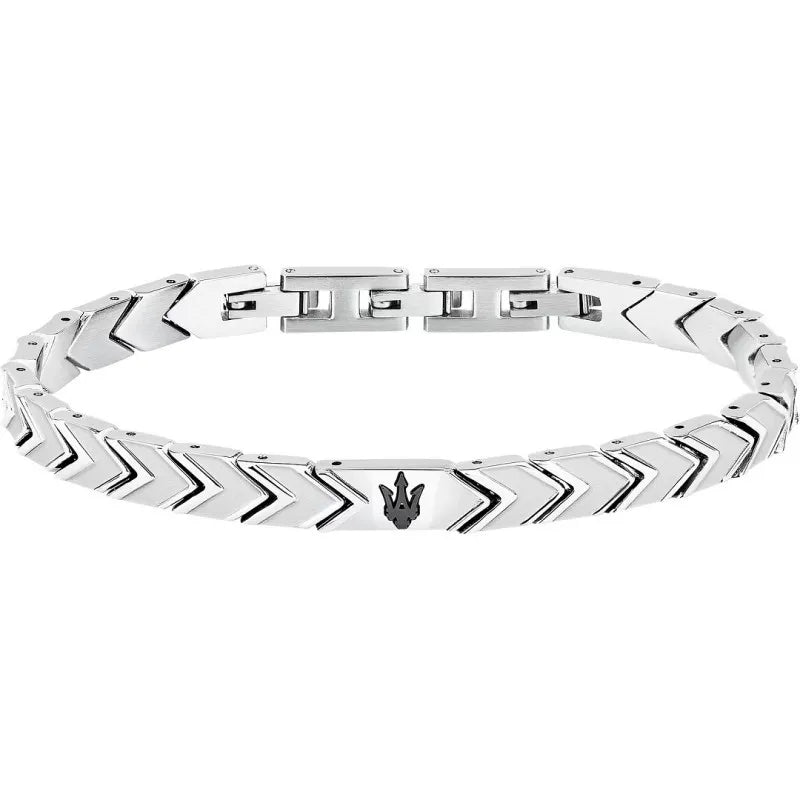 Maserati Bracciale Uomo In Acciaio Iconic