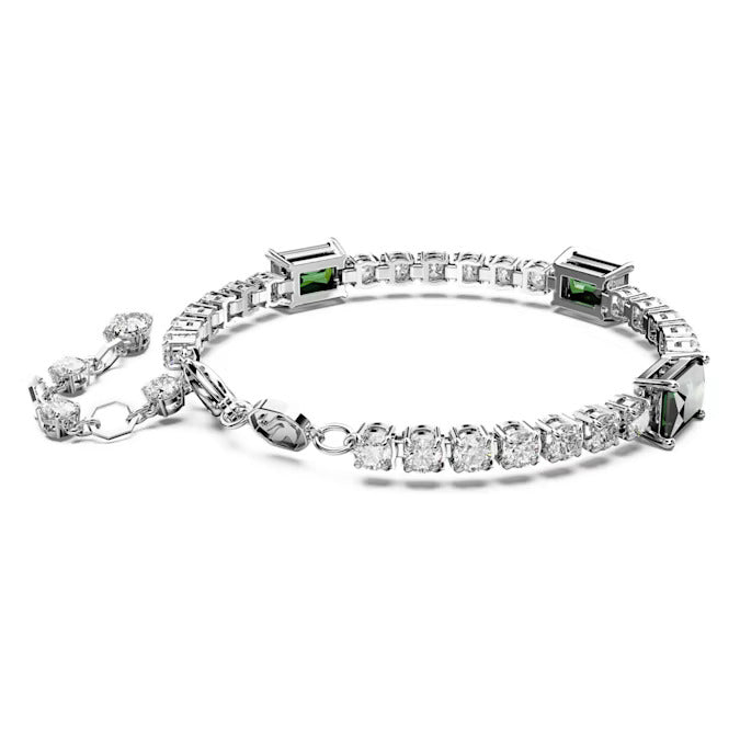 Swarovski Braccialetto Matrix Tennis Verde
