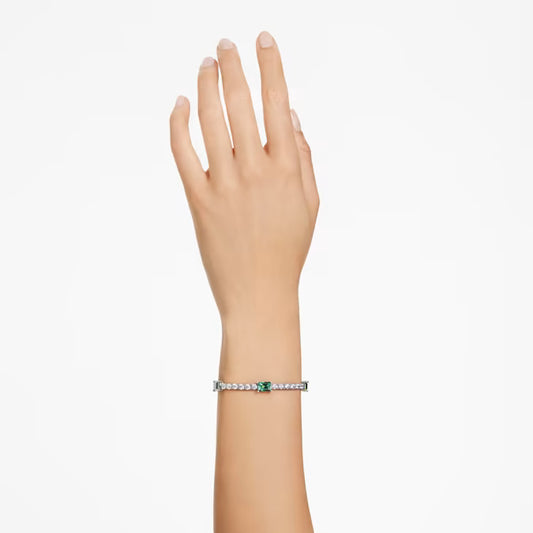 Swarovski Braccialetto Matrix Tennis Verde