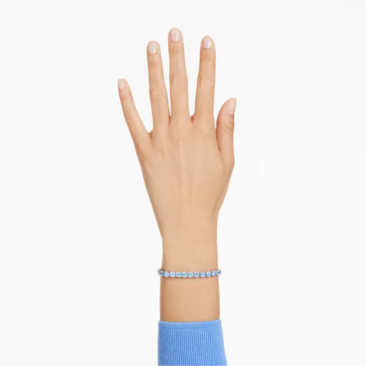 Swarovski Braccialetto Matrix Tennis Blu