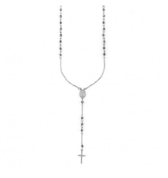 Cesare Paciotti 4Us Collana Rosario Con Grani In Ematite