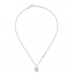 Karl Lagerfeld Collana Con Cuore Con Zirconi