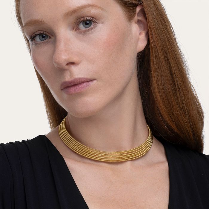 VESTOPAZZO Collana Girocollo Multilinee