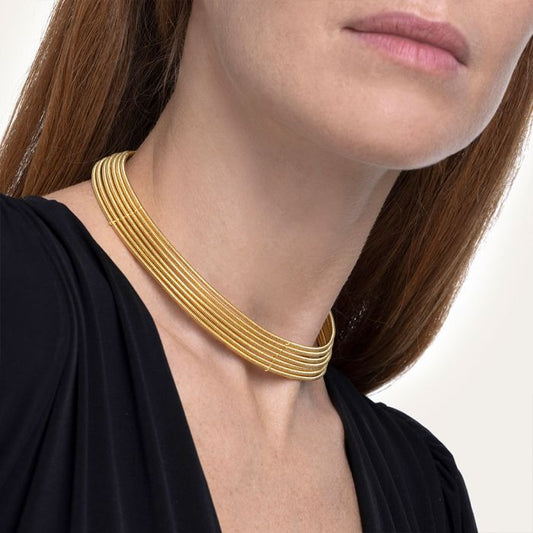 VESTOPAZZO Collana Girocollo Multilinee