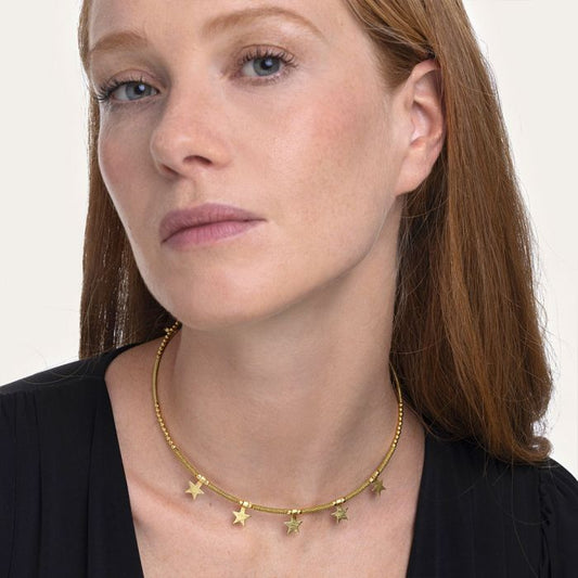 VESTOPAZZO Collana Girocollo Stelle