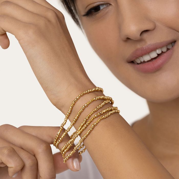 VESTOPAZZO Collana Lunga Mix Mini Sfere/rondelle