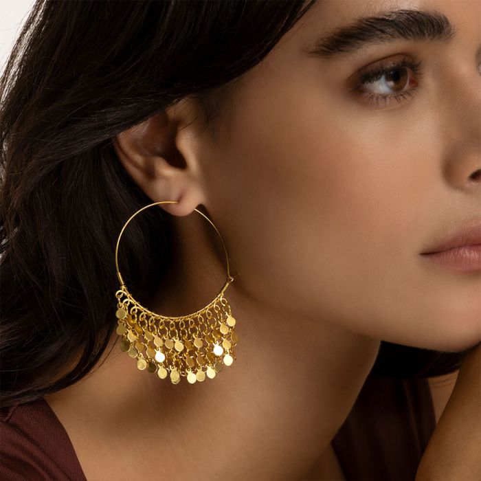 VESTOPAZZO Orecchini Pendenti Hoops