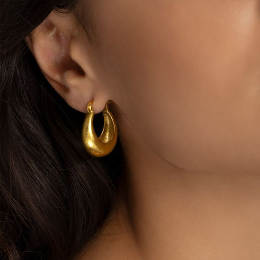 VESTOPAZZO Orecchini Mezzaluna Bombati