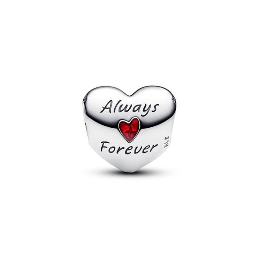Pandora Charm Disney, Cuore Mickey & Minnie "Always Forever"