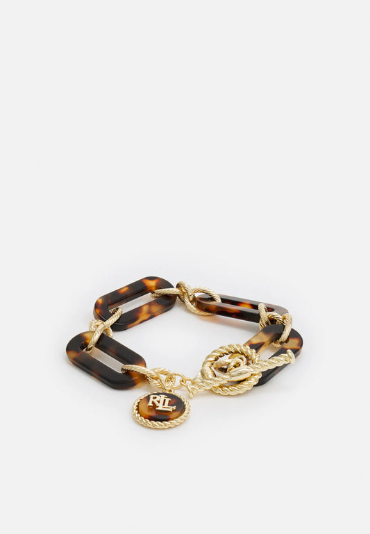 Ralph Lauren Bracciale Dorato/Argentato Con Dettagli Animalier