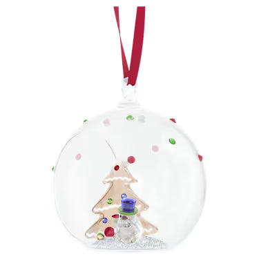 Swarovski Holiday Cheers Decorazione Pallina Albero e Pupazzo di Neve