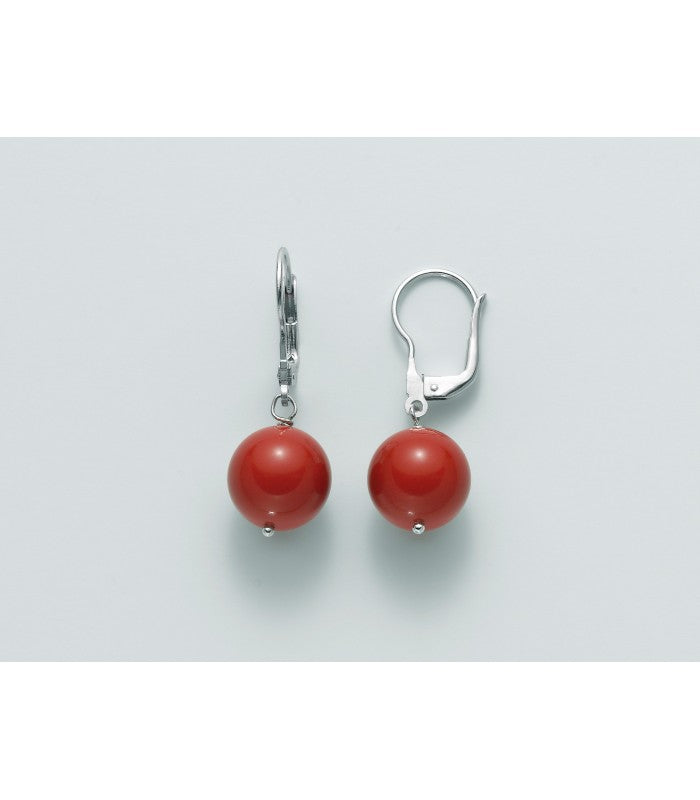 Miluna Orecchini Corallo Rosso