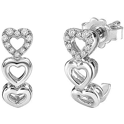 Bliss Orecchini Cuori Con Diamanti
