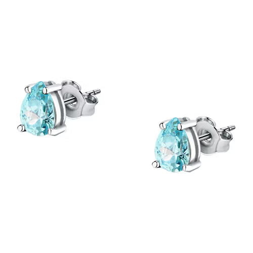 Morellato Orecchini con Zircone Azzurro A Goccia