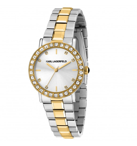 Karl Lagerfeld Orologio Donna Dorato Con Zirconi