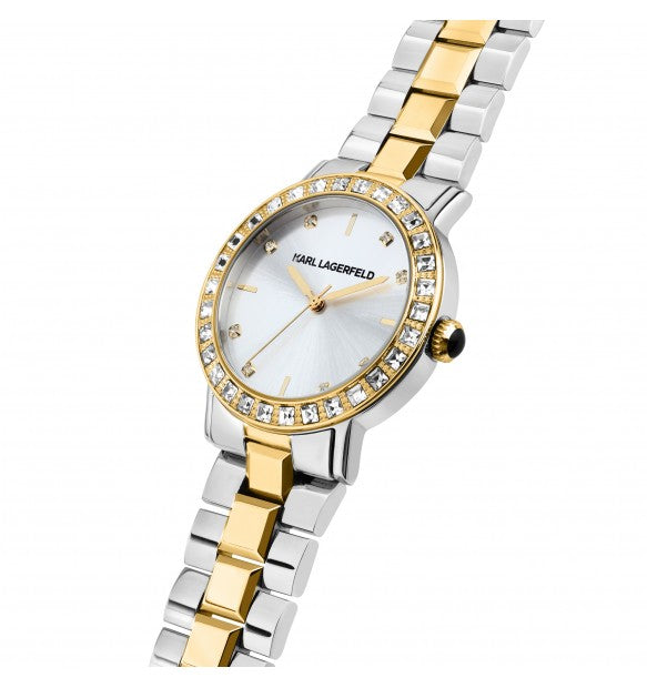 Karl Lagerfeld Orologio Donna Dorato Con Zirconi