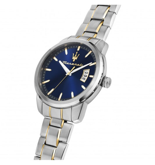 Maserati Orologio Da Uomo Successo Argento e Oro