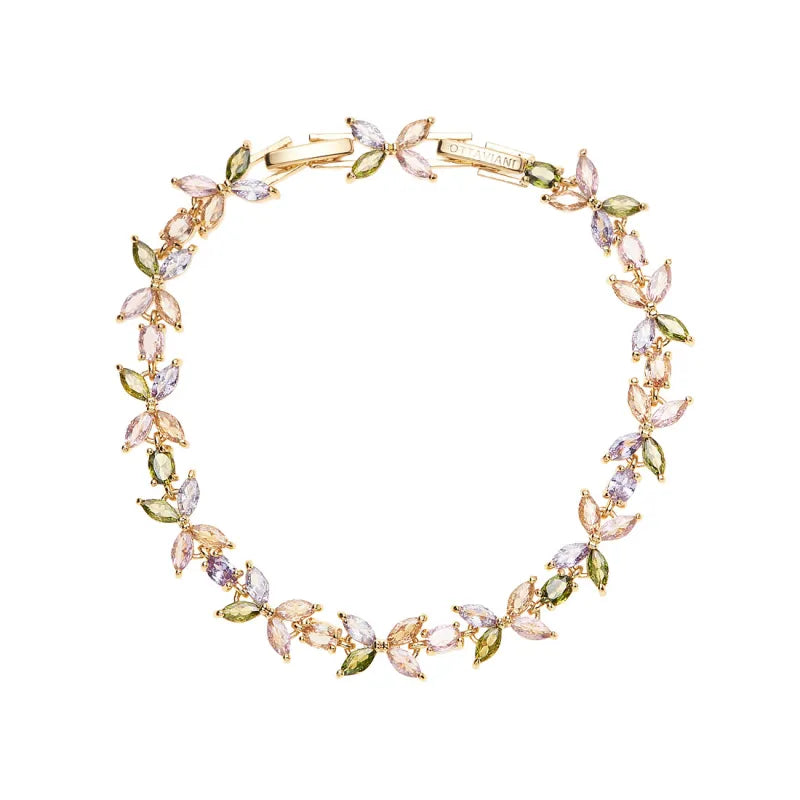 Ottaviani Bracciale Dorato Con Zirconi Colorati