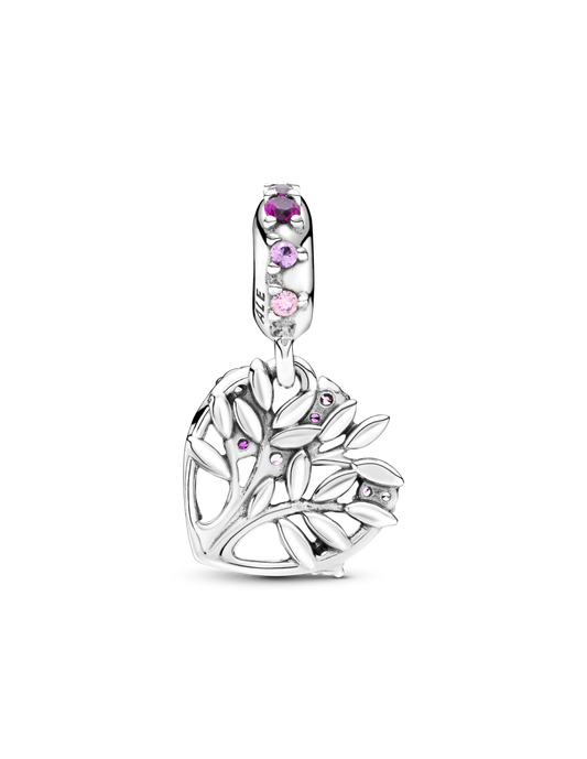Pandora Charm Cuore Rosa Albero Della Vita