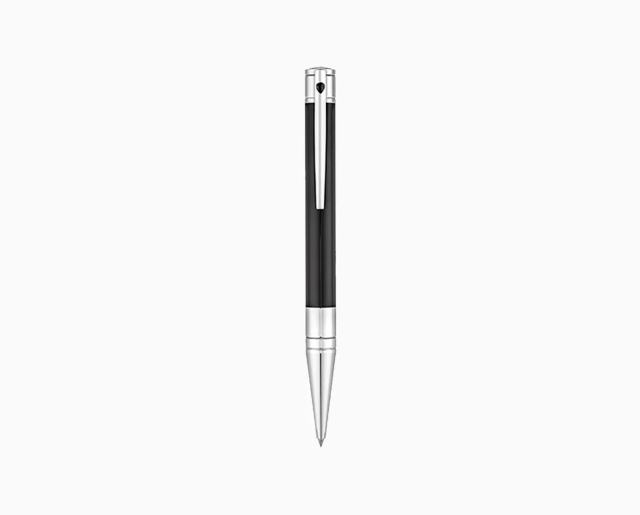 S.T.Dupont Penna A Sfera D-Initial Nera E Argento