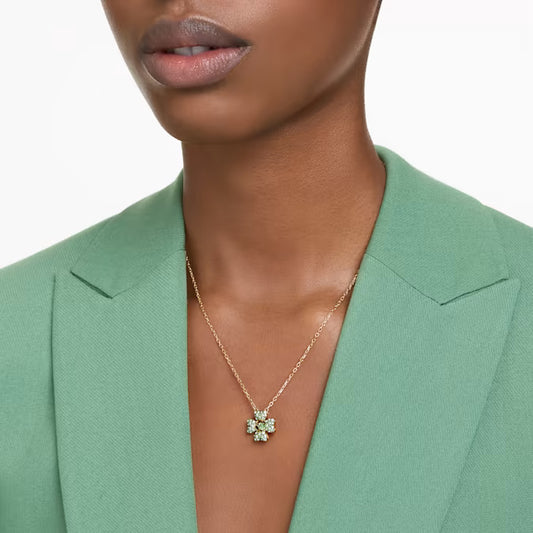 Swarovski CollanaIdyllia Quadrifoglio Verde