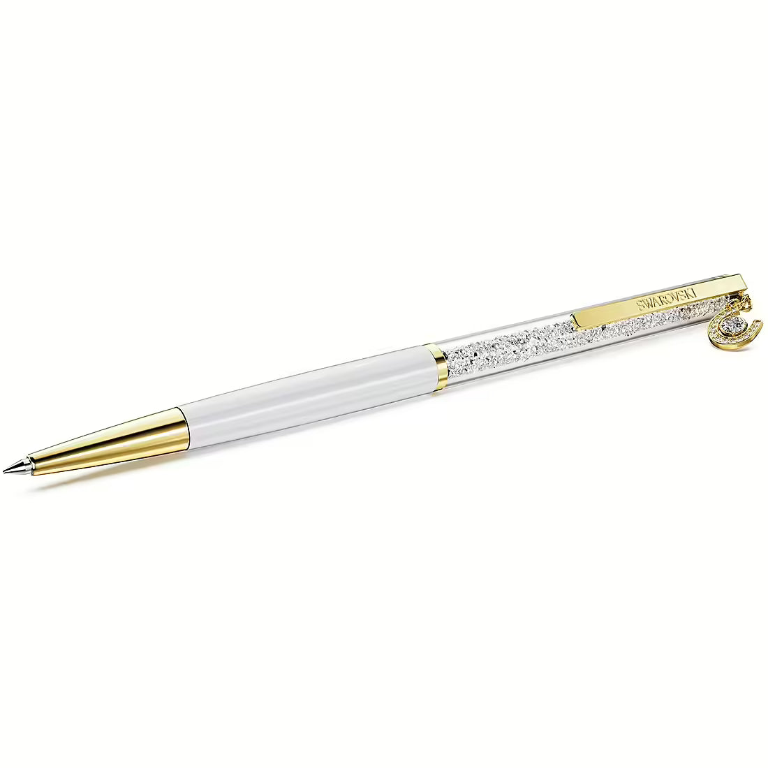 Swarovski Penna a Sfera Crystalline con Ferro di Cavallo Dorato