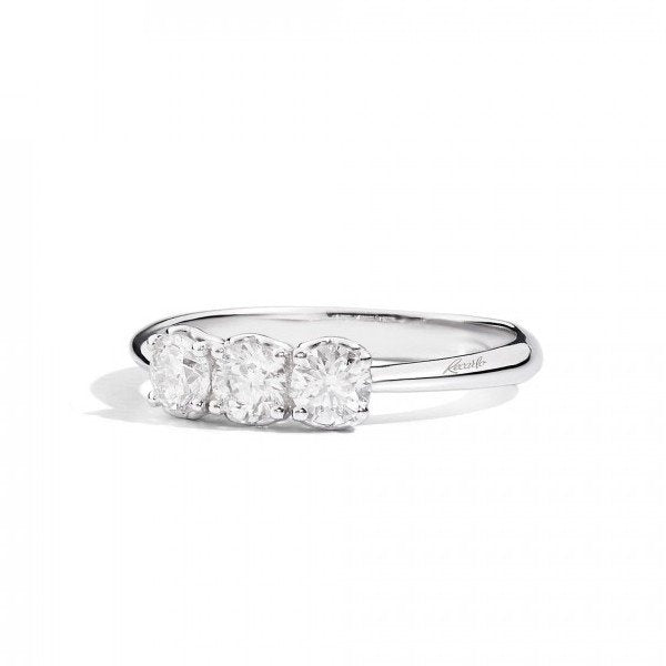 Recarlo Anello Trilogy In Oro Bianco E Diamanti Da 0.45 CT