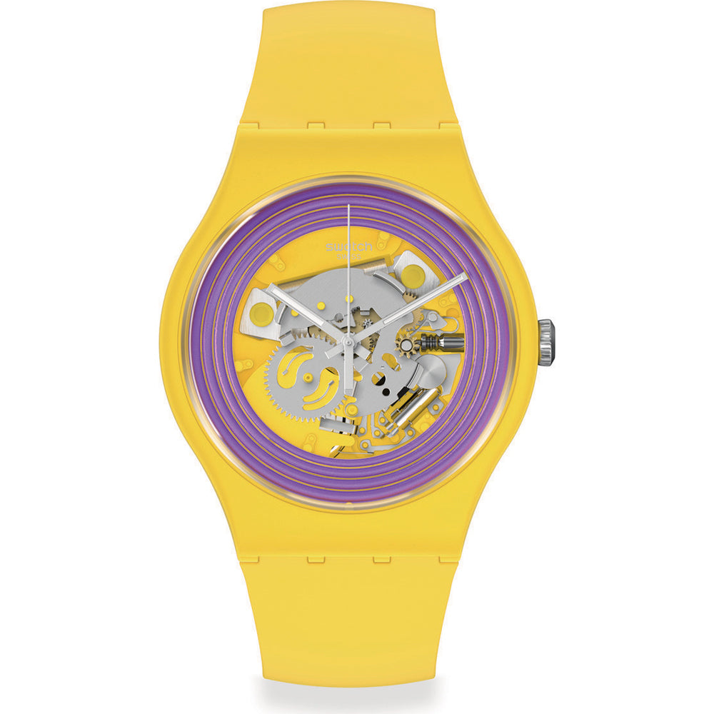 Swatch Orologio Purple Rings Yellow