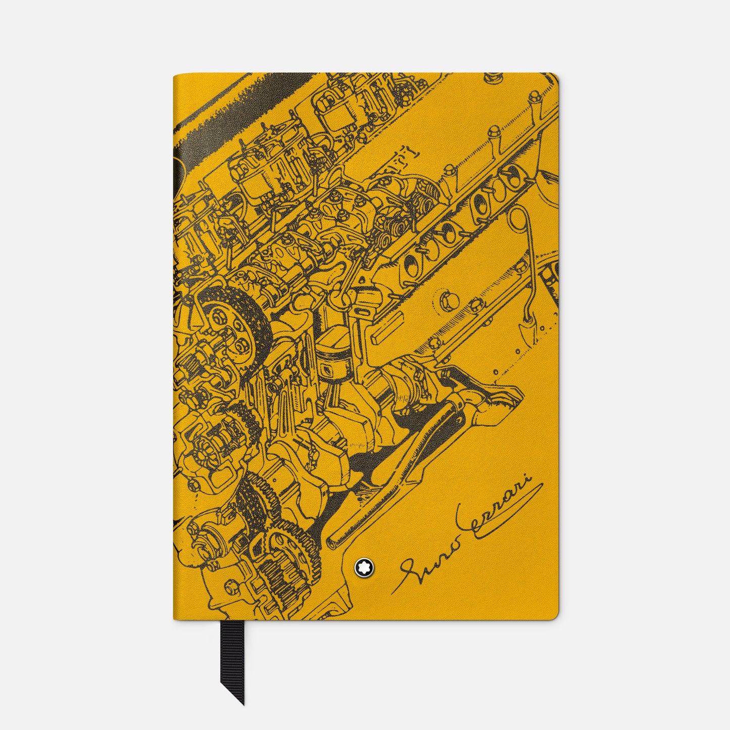 Montblanc Blocco note #146, piccolo, Great Characters Enzo Ferrari, Giallo Modena - A righe 134717