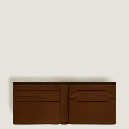 Montblanc Portafoglio Meisterstück a 6 Scomparti in Pelle Marrone Sfumata 220315