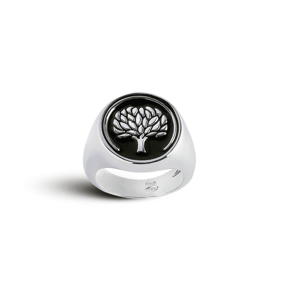 Alfieri & St John Anello Chevalier In Argento E Smalto