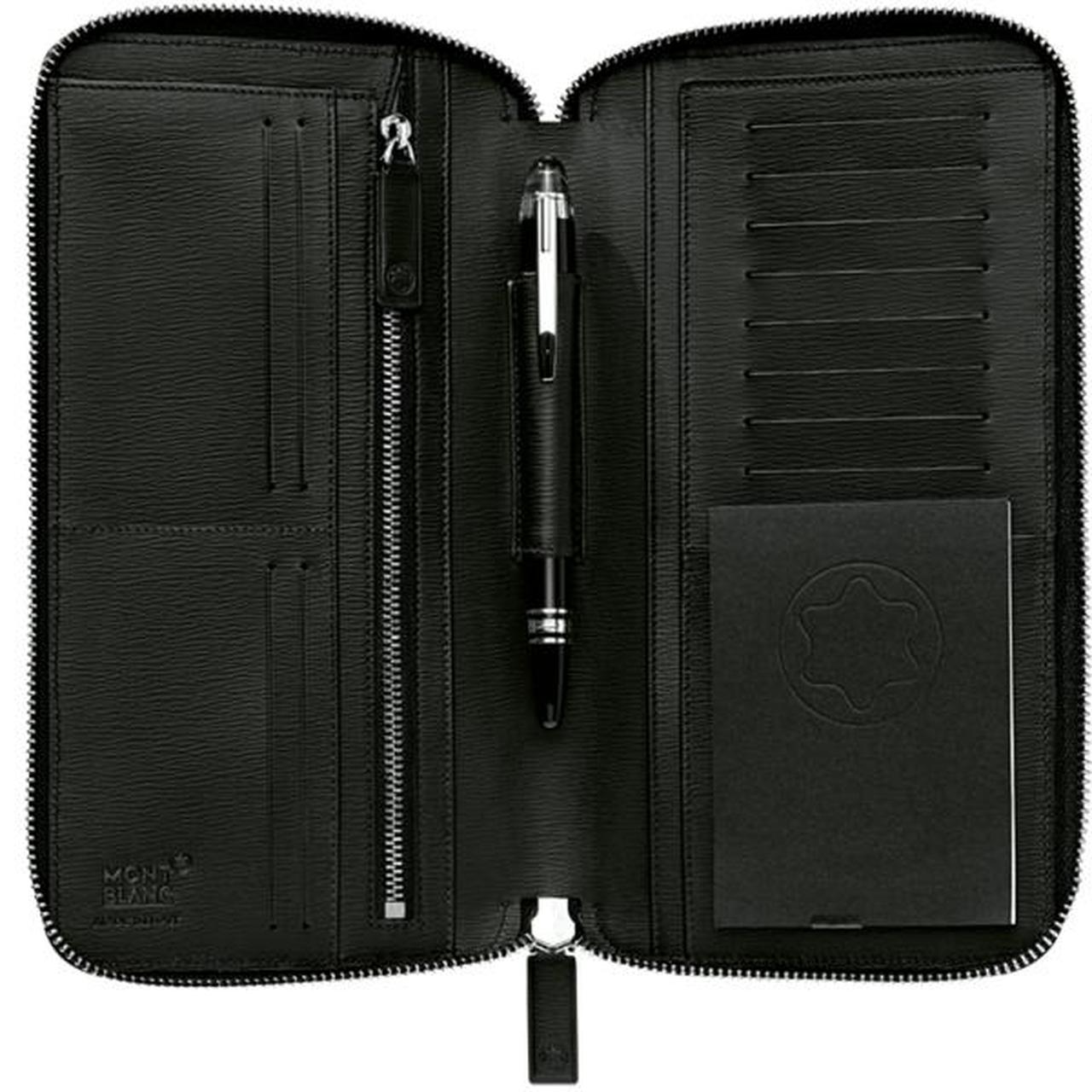 Montblanc Portafoglio Da Viaggio Con Zip 107356