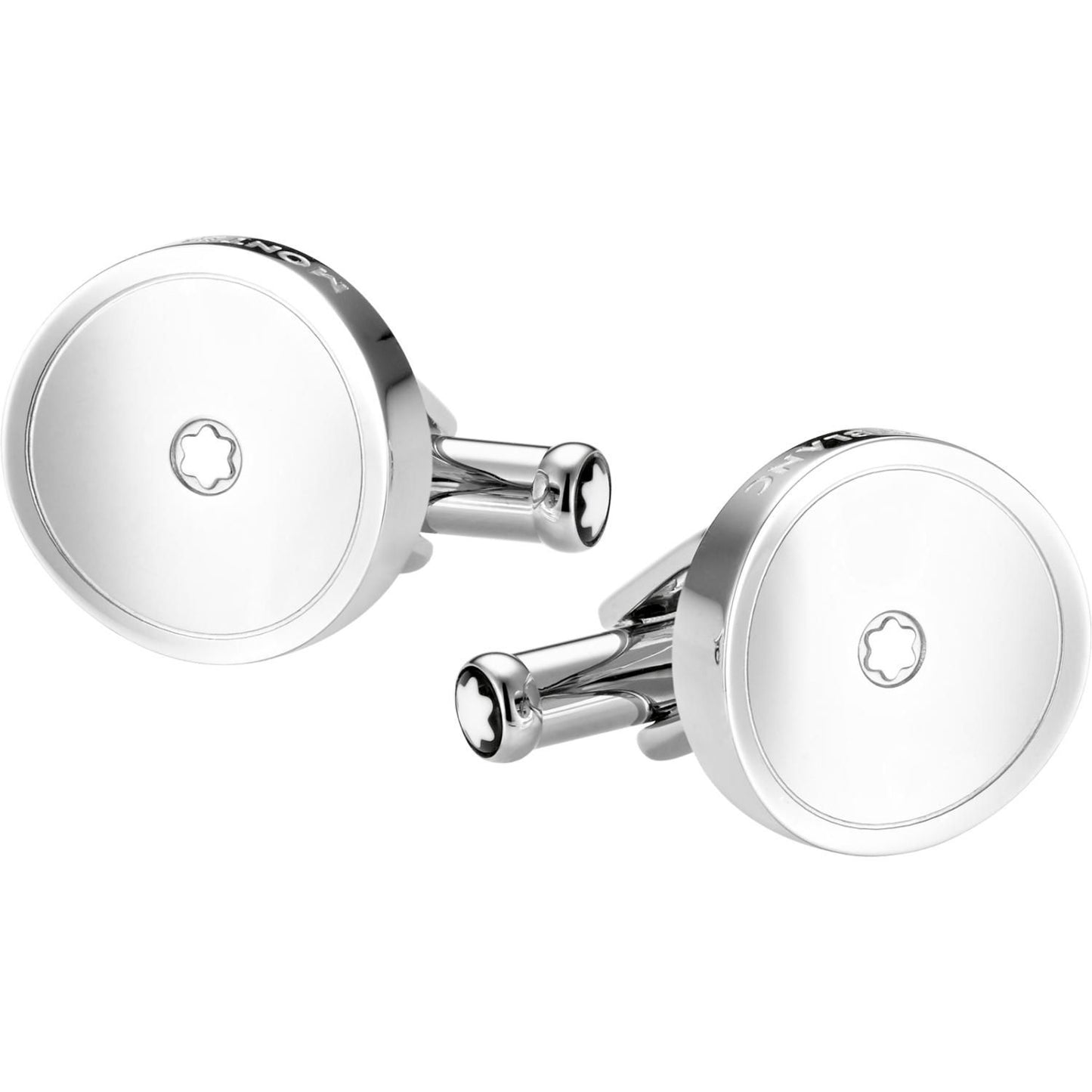 Gemelli da polso di forma rotonda in acciaio inossidabile della collezione Heritage Montblanc - Codice prodotto: 111314