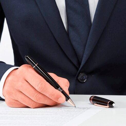 Montblanc Penna Roller Meisterstück Red Gold-Coated LeGrand 132481