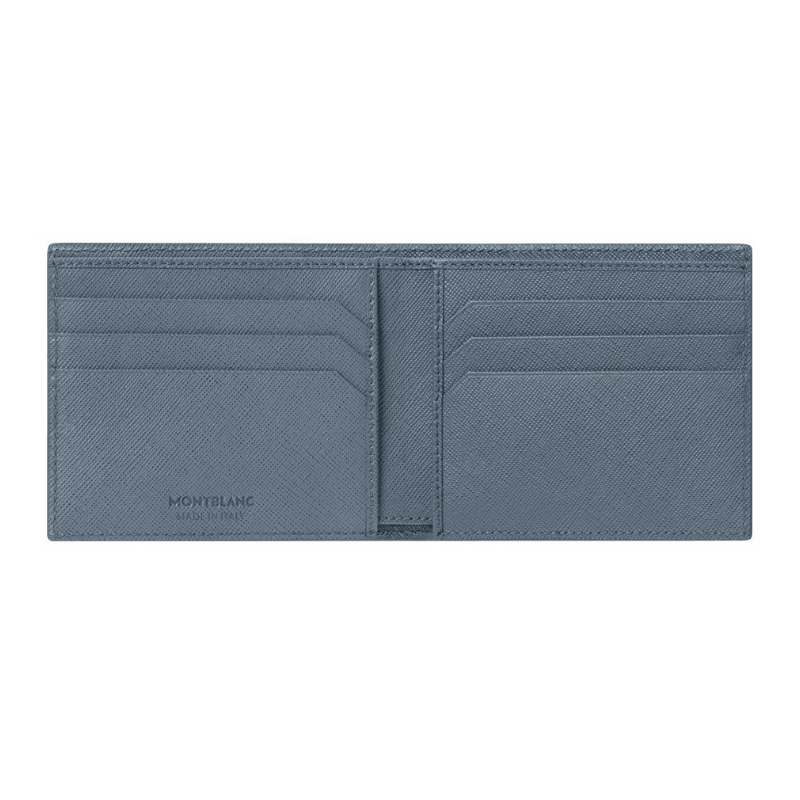 Montblanc Portafoglio Da Uomo A 6 Scomparti Sartorial Denim Blue 124184