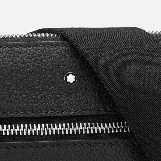 Montblanc Meisterstuck Envelope Bag piccola in pregiata pelle pieno fiore proveniente dall'Europa di colore nero con trattamento Soft Grain - Dimensioni: 210 x 45 x 240 mm - Codice prodotto: 126242