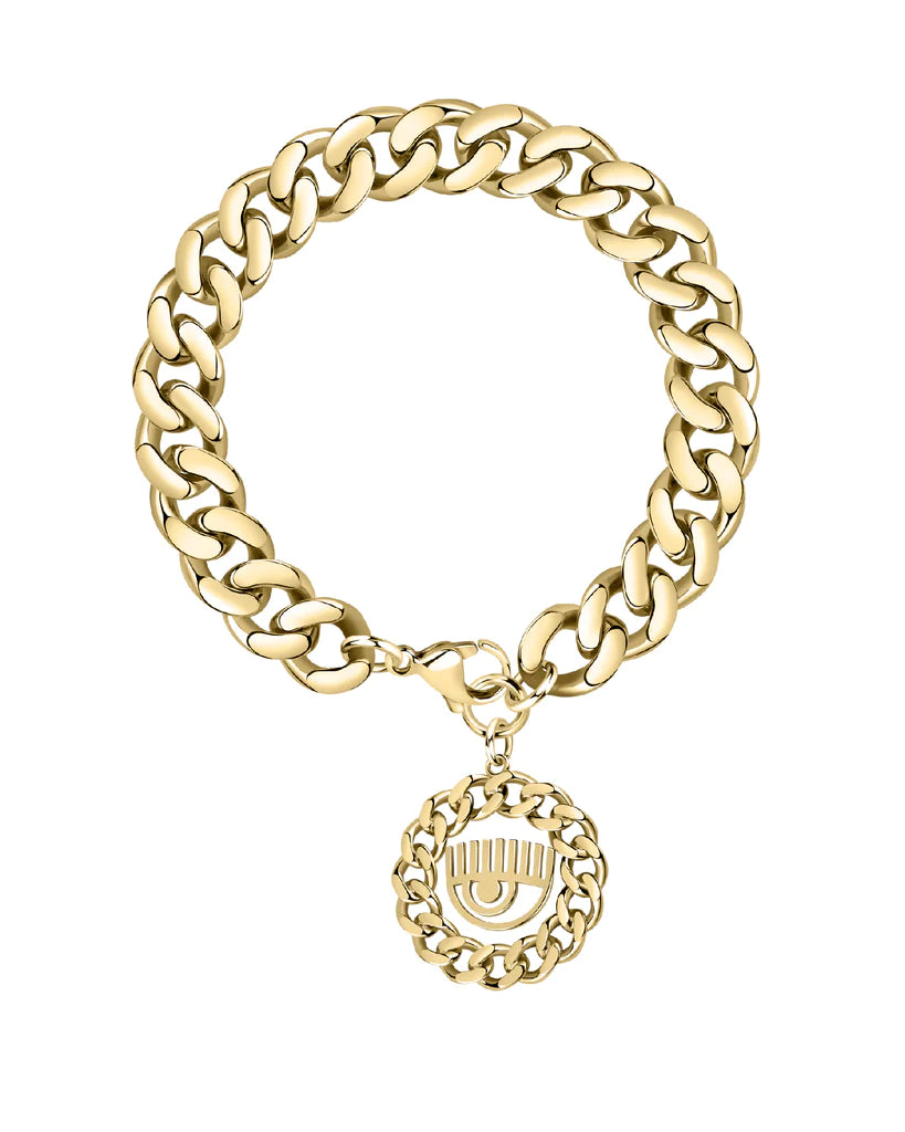 Bracciale Chiara Ferragni Bossy Chain con charm occhio J19AUW37