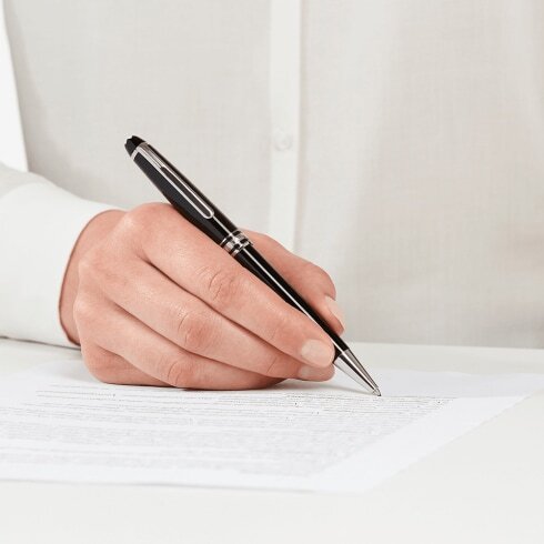 Montblanc Penna a sfera Meisterstück Platinum-Coated Classique 132446