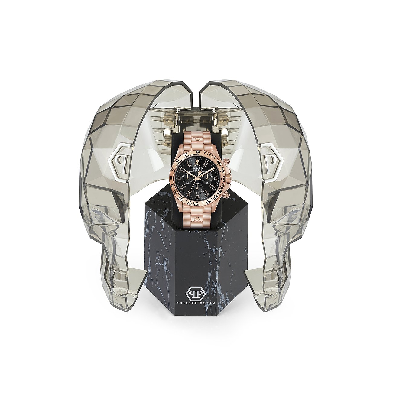 Orologio Cronografo Uomo Philipp Plein The Nobile Wonder PWCAA0921 In Acciaio Oro Rosa