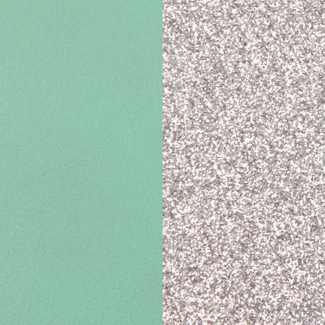 Les Georgettes inserto in vinile da 8 mm per anello, bicolore Verde Mandorla / Bianco Paillette - Codice inserto in vinile: 703315284CX000