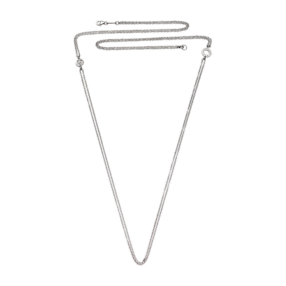 Chantecler Accessori Collana 80 Cm Doppia In Argento