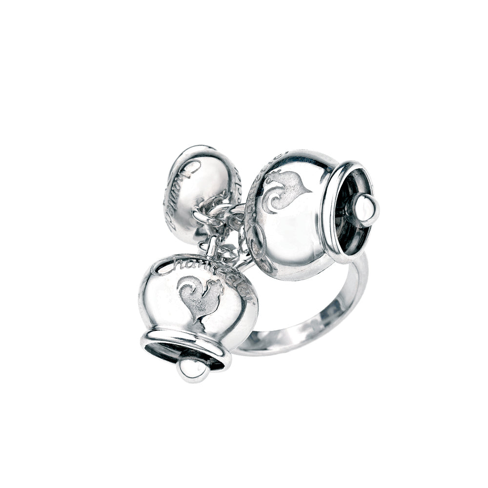 Chantecler Capri anello con tre campanelle in argento 925 della collezione Et Voilà - Codice prodotto: 29364