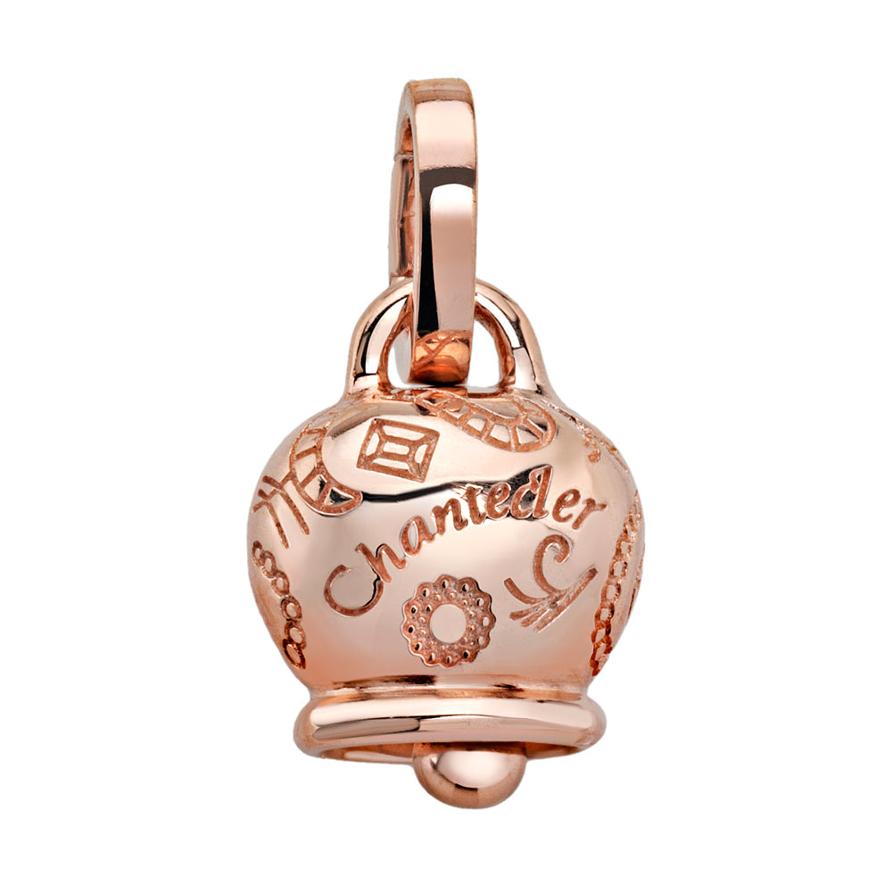 Chantecler Suamèm Campanelle Ciondolo Piccolo In Oro Rosa 9 Kt