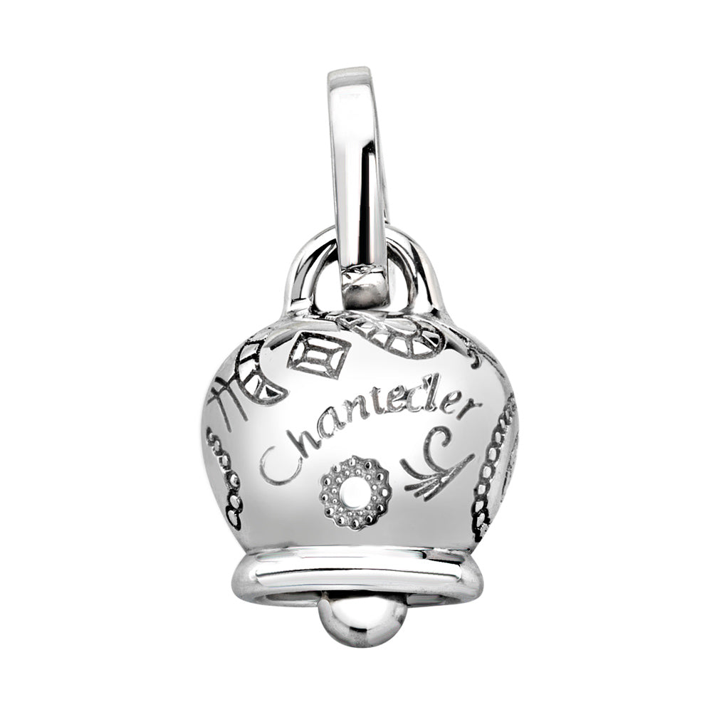 Chantecler Suamèm Campanelle Ciondolo Piccolo In Oro Bianco 9 Kt