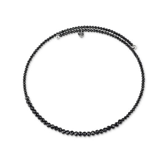 Chantecler Accessori Collana Chocker In Spinello Nero E Argento