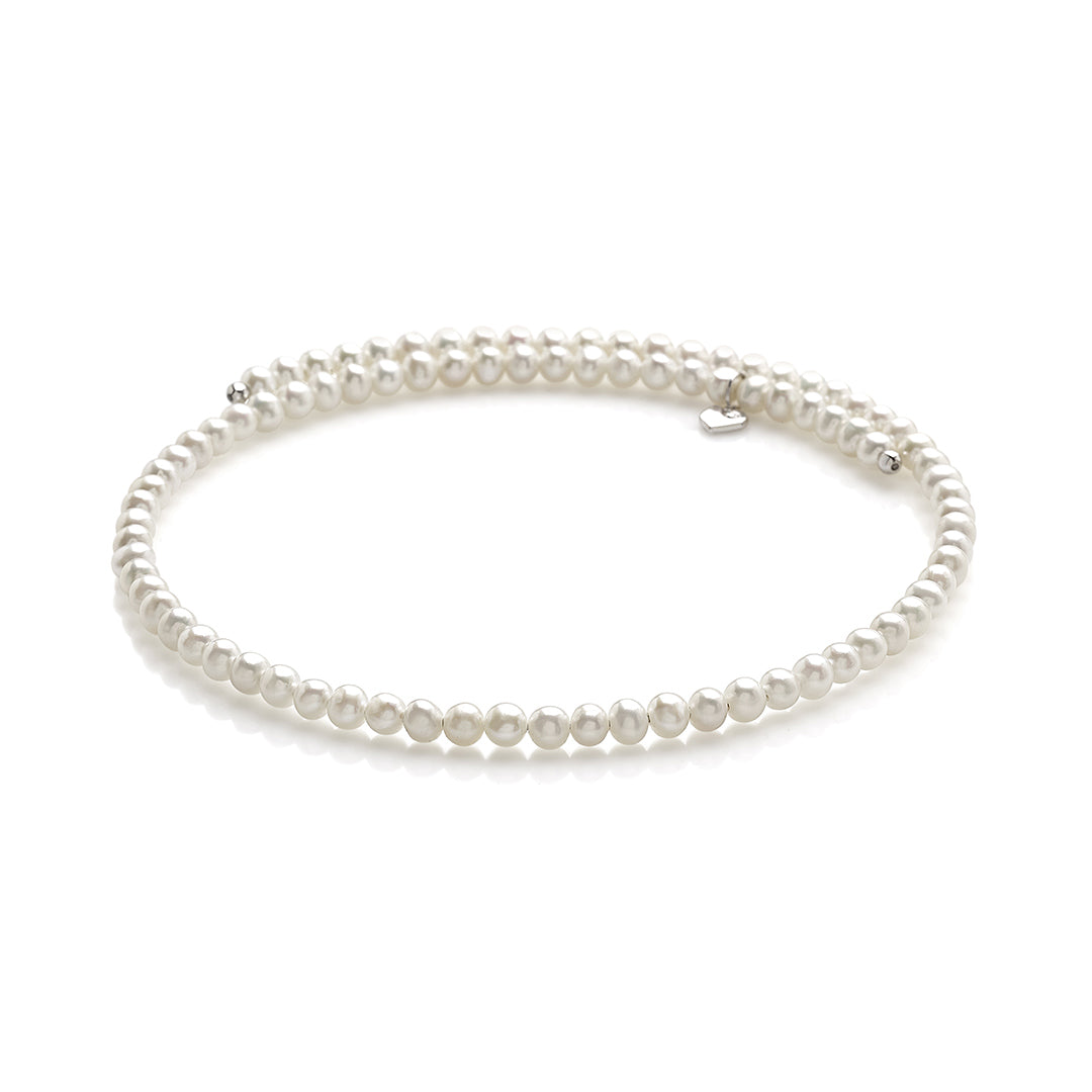 Chantecler Accessori Collana Girocollo In Fresh Water Pearls E Argento