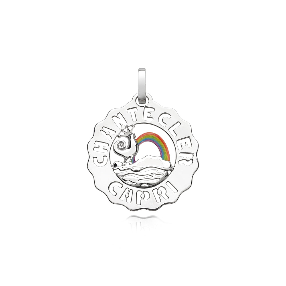 Chantecler Logo Ciondo Piccolo Gallo E Arcobaleno