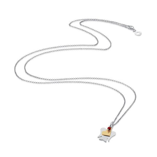 Roberto Giannotti Collana Con Pendenti Angelo E Cuore