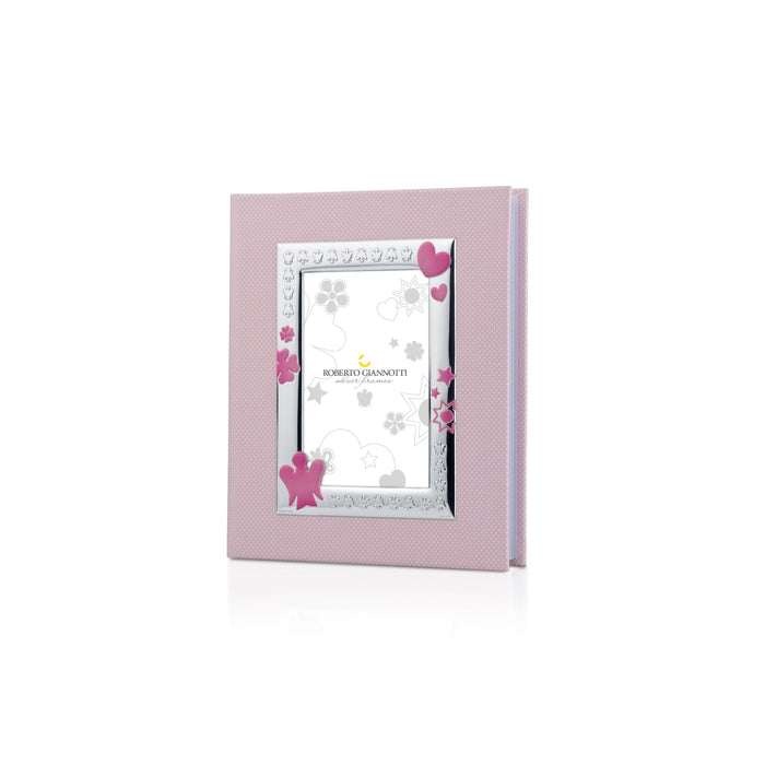 Roberto Giannotti Album Rosa Con Cornice In Argento