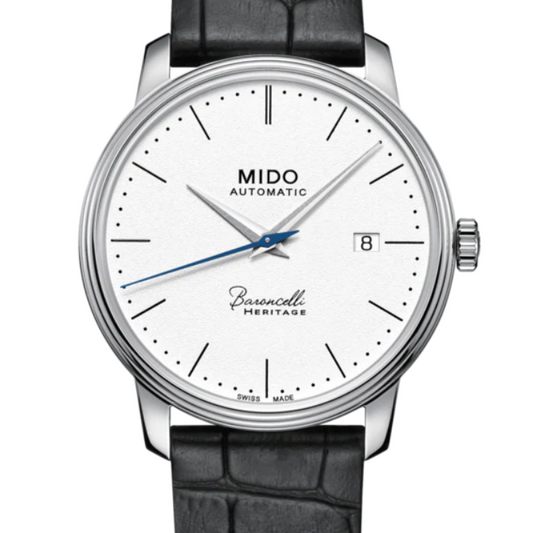 Orologio da uomo solo tempo automatico della collezione Mido Watches modello Baroncelli Heritage